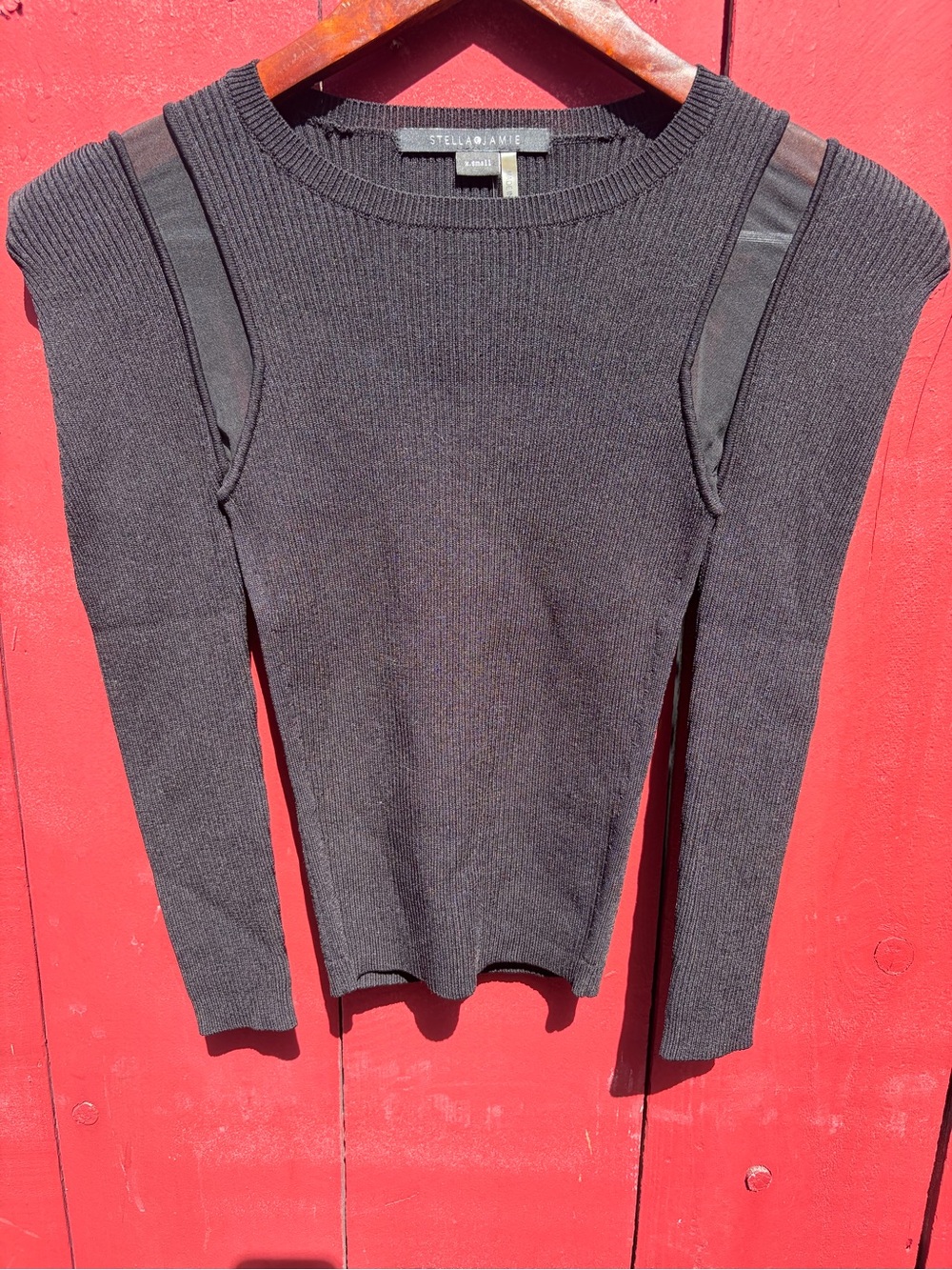 Stella & Jamie rib-knit pullover top